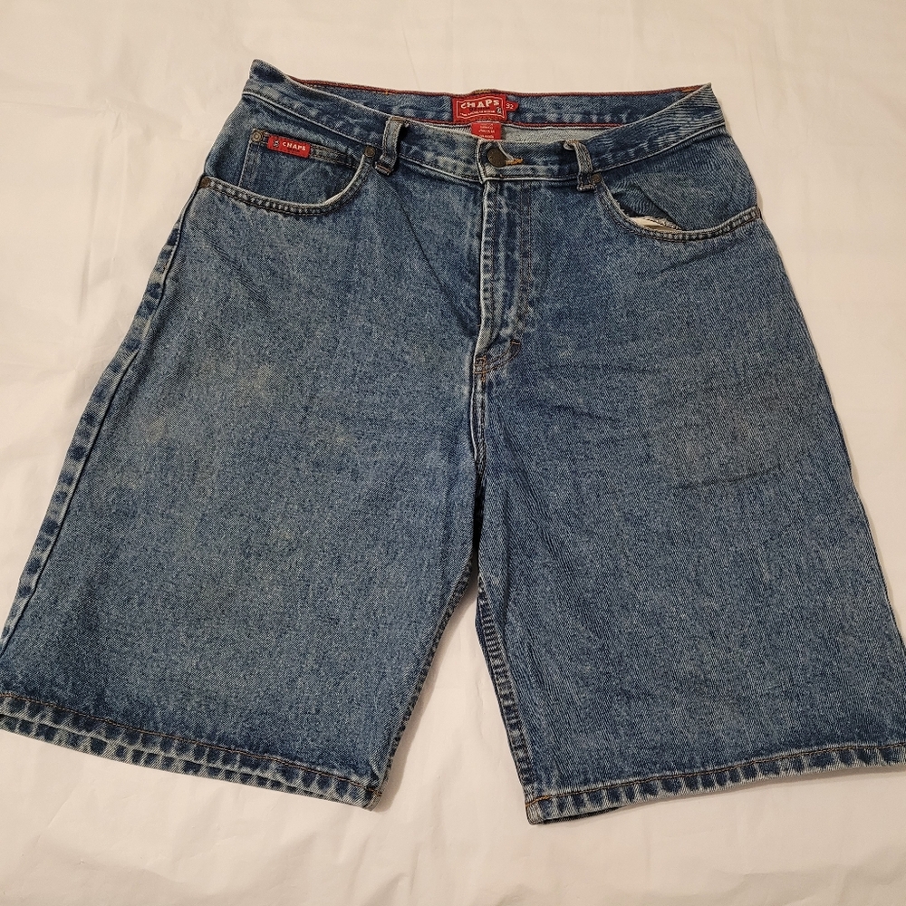 Vintage Y2K Chaps Denim The American Brand Distressed Shorts Mens 32